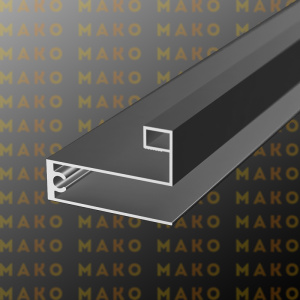 Профиль горизонтальный нижний MS223 Графит (A19)